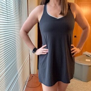 Black Sleeveless Athletic Dress